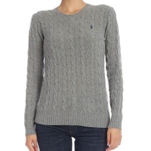 Ralph Lauren Cable Knit Grey Sweater S